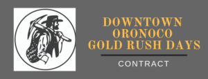Downtown Oronoco Gold Rush Days Contract