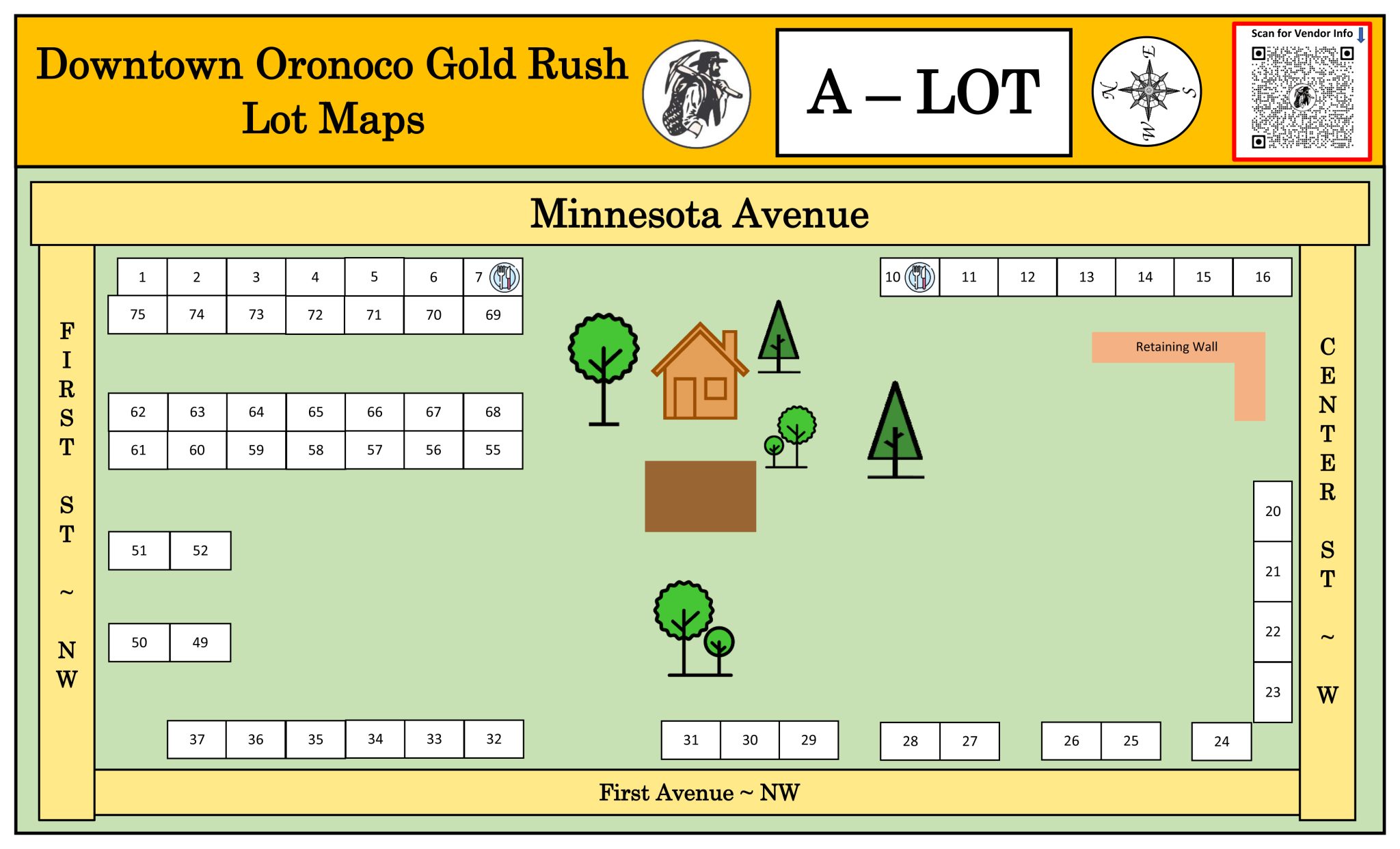 2024 Maps & Vendor Listings(updates in process) Downtown Oronoco Gold